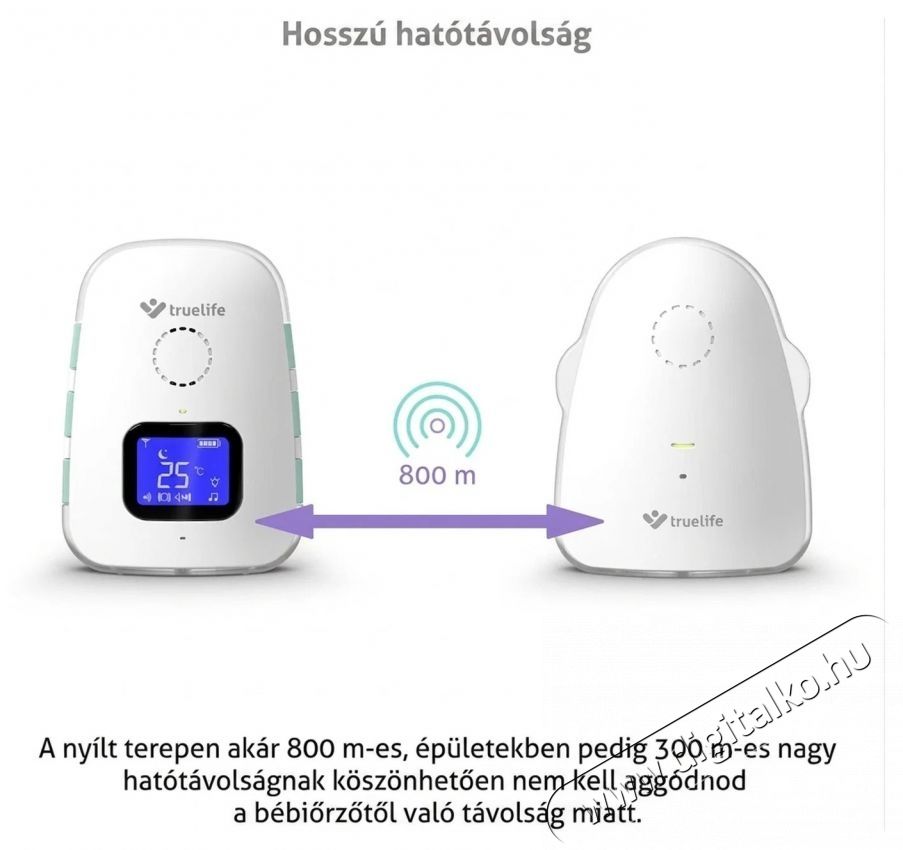 TRUELIFE NannyTone VM3 digit&aacute;lis audio b&eacute;biőr Sz&eacute;ps&eacute;g&aacute;pol&aacute;s / Eg&eacute;szs&eacute;g - Baba mama term&eacute;k - B&eacute;biőr / babafigyelő - 501732