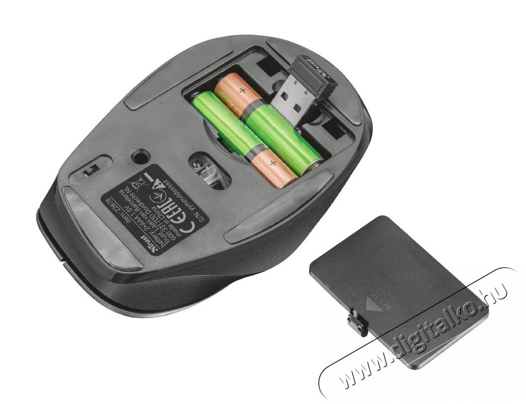 Trust Ravan Wireless Mouse - 22878 Tv kieg&eacute;sz&iacute;tők - T&aacute;vvez&eacute;rlő - Wireless billentyűzet - 344384