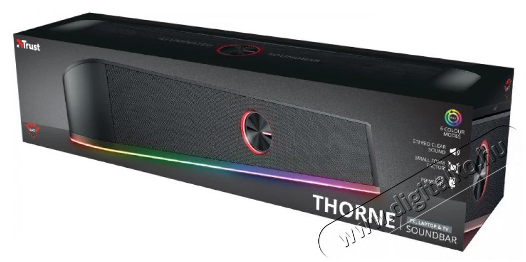 Trust Gaming GXT 619 Thorne Rgb Led Soundbar (24007)-hangprojektor Audio-Video / Hifi / Multim&eacute;dia - Hangprojektor / soundbar - M&eacute;lyl&aacute;da n&eacute;lk&uuml;l - 401256