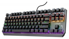 Trust GXT834 Callaz TKL US fekete mechanikus gamer billentyűzet Mobil / Kommunikáció / Smart - Tablet / E-book kiegészítő, tok - Billentyűzet - 507052