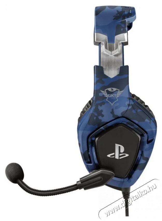 Trust GXT 488 Forze PS4 and PS5 Blue Audio-Video / Hifi / Multim&eacute;dia - F&uuml;l &eacute;s Fejhallgat&oacute;k - Fejhallgat&oacute; mikrofonnal / headset - 510319