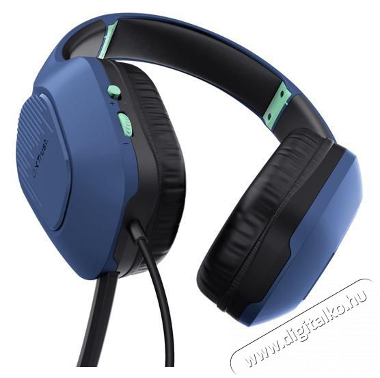 Trust GXT415B ZIROX HEADSET k&eacute;k Audio-Video / Hifi / Multim&eacute;dia - F&uuml;l &eacute;s Fejhallgat&oacute;k - Fejhallgat&oacute; mikrofonnal / headset - 510312