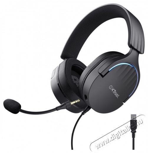 Trust GXT490 Fayzo 7.1 USB vezet&eacute;kes fekete gamer headset Audio-Video / Hifi / Multim&eacute;dia - F&uuml;l &eacute;s Fejhallgat&oacute;k - Fejhallgat&oacute; mikrofonnal / headset - 514844