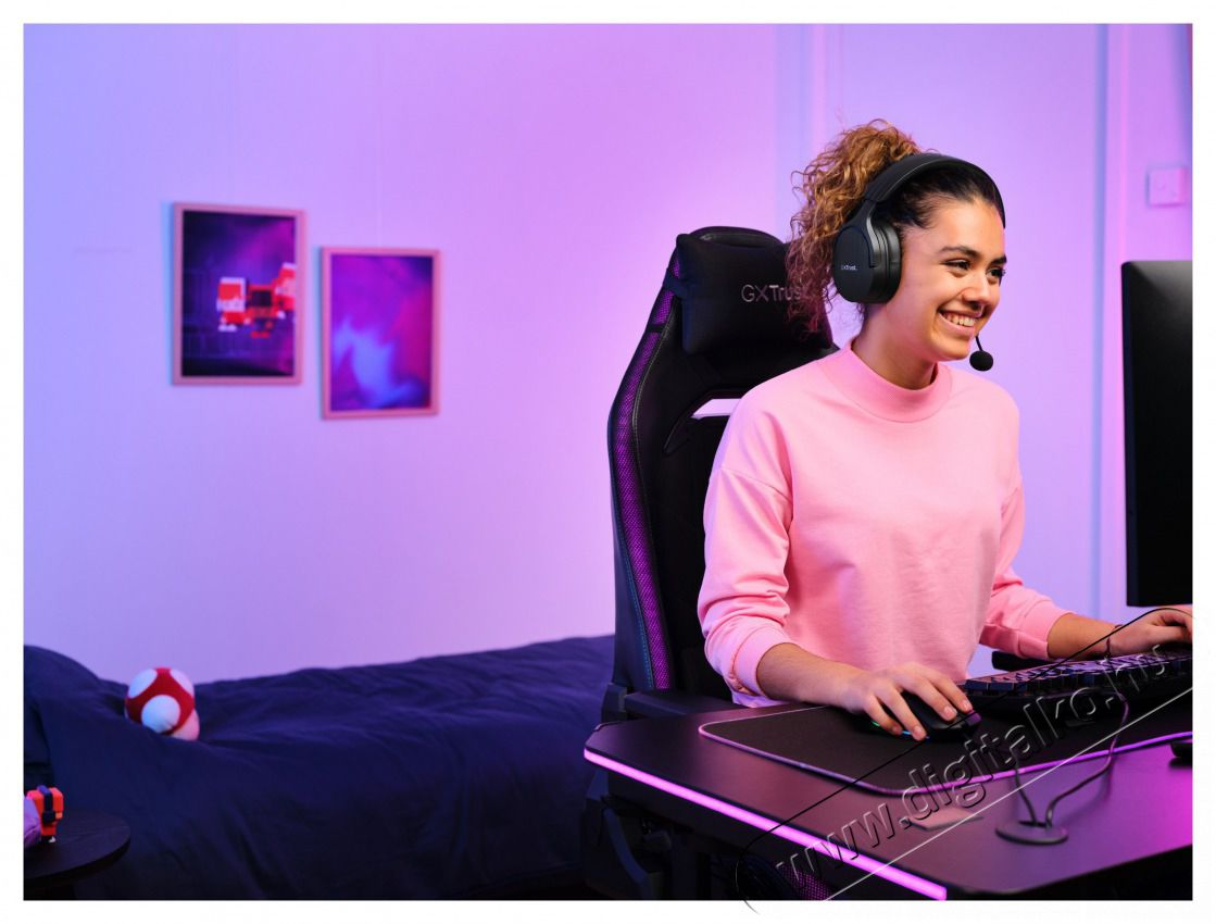 Trust GXT491 Fayzo vezet&eacute;k n&eacute;lk&uuml;li fekete gamer headset Audio-Video / Hifi / Multim&eacute;dia - F&uuml;l &eacute;s Fejhallgat&oacute;k - Fejhallgat&oacute; mikrofonnal / headset - 514845