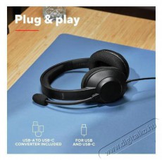 Trust AYDA MAX USB-ENC Audio-Video / Hifi / Multim&eacute;dia - F&uuml;l &eacute;s Fejhallgat&oacute;k - Fejhallgat&oacute; mikrofonnal / headset - 519238