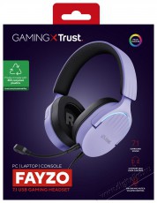 Trust GXT490 Fayzo 7.1 USB Headset Eco Friendly Purple Audio-Video / Hifi / Multim&eacute;dia - F&uuml;l &eacute;s Fejhallgat&oacute;k - Fejhallgat&oacute; mikrofonnal / headset - 530204
