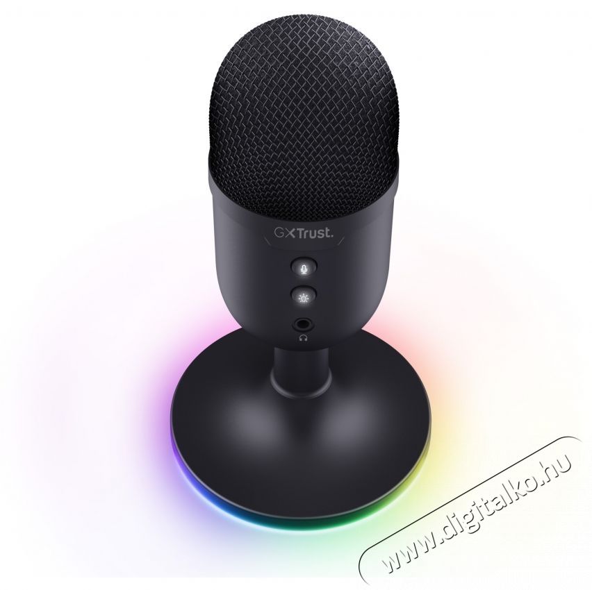 Trust GXT234P YUNIX gaming mikrofon, USB, RGB vil&aacute;g&iacute;t&aacute;s, Kardioid, Mikrofon n&eacute;m&iacute;t&aacute;s, Vil&aacute;g&iacute;t&aacute;s be/ki, Fekete Fot&oacute;-Vide&oacute; kieg&eacute;sz&iacute;tők - Mikrofon - Fot&oacute;-vide&oacute; mikrofon - 533899