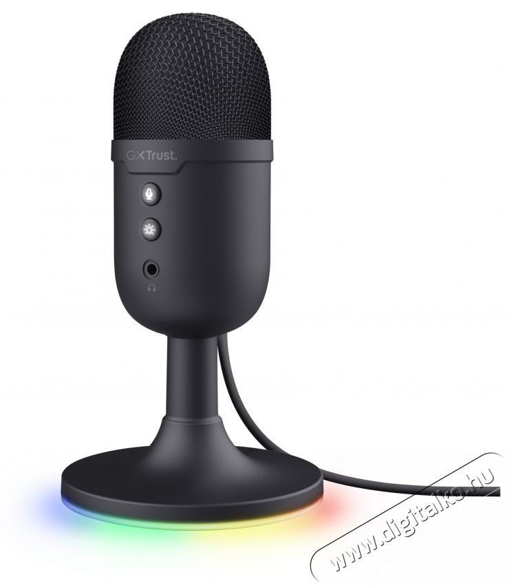 Trust GXT234P YUNIX gaming mikrofon, USB, RGB vil&aacute;g&iacute;t&aacute;s, Kardioid, Mikrofon n&eacute;m&iacute;t&aacute;s, Vil&aacute;g&iacute;t&aacute;s be/ki, Fekete Fot&oacute;-Vide&oacute; kieg&eacute;sz&iacute;tők - Mikrofon - Fot&oacute;-vide&oacute; mikrofon - 533899