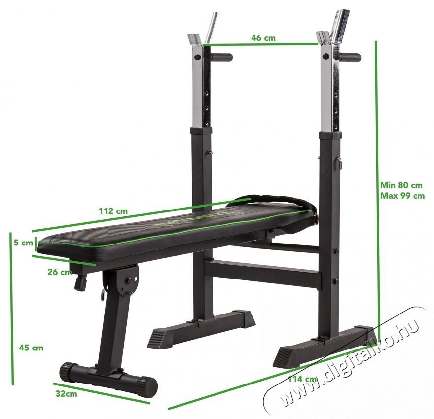 Tunturi  WB20 multifunkcion&aacute;lis edzőpad, maxim&aacute;lis felhaszn&aacute;l&oacute;i s&uacute;ly 120 kg H&aacute;ztart&aacute;s / Otthon / K&uuml;lt&eacute;r - J&aacute;t&eacute;k / Sport - Kieg&eacute;sz&iacute;tő - 537522
