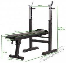 Tunturi  WB20 multifunkcion&aacute;lis edzőpad, maxim&aacute;lis felhaszn&aacute;l&oacute;i s&uacute;ly 120 kg H&aacute;ztart&aacute;s / Otthon / K&uuml;lt&eacute;r - J&aacute;t&eacute;k / Sport - Kieg&eacute;sz&iacute;tő - 537522