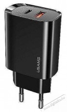 Usams CC121TC02 Hálózati töltő dupla USB Mobil / Kommunikáció / Smart - Mobiltelefon kiegészítő / tok - Hálózati-, autós töltő - 382808
