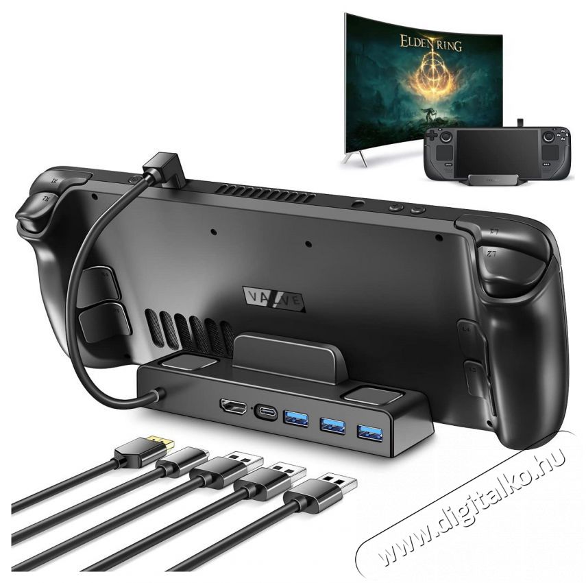 Valve Steam Deck OLED Console 1TB Iroda &eacute;s sz&aacute;m&iacute;t&aacute;stechnika - J&aacute;t&eacute;k konzol - Kontroller - 520263