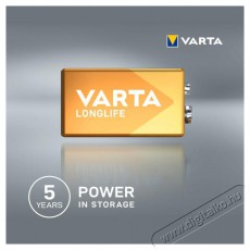 Varta 4122101411 Longlife alk&aacute;li 9V elem 1db/bliszter - Akkuk &eacute;s t&ouml;ltők - Elem - 388280