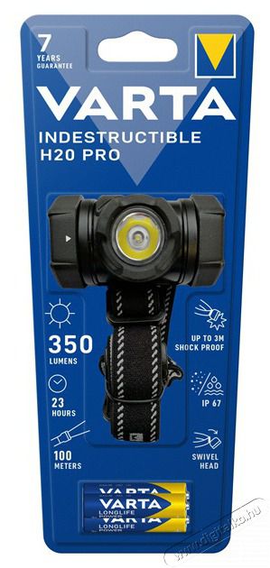 Varta 17732101421 Indestructible H20 Pro/350 Lumen/fejl&aacute;mpa H&aacute;ztart&aacute;s / Otthon / K&uuml;lt&eacute;r - Vil&aacute;g&iacute;t&aacute;s / elektromoss&aacute;g - Fejl&aacute;mpa - 406948