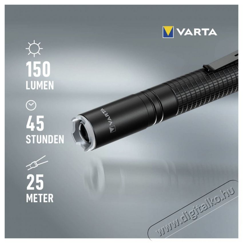 Varta ALUMINIUM LIGHT F10 PRO eleml&aacute;mpa H&aacute;ztart&aacute;s / Otthon / K&uuml;lt&eacute;r - Vil&aacute;g&iacute;t&aacute;s / elektromoss&aacute;g - Zsebl&aacute;mpa / eleml&aacute;mpa - 508254