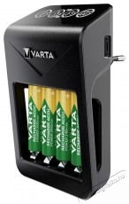 Varta LCD Plug Charger+ T&ouml;ltő + 4x AA 56706 2100 mAh Akkuk &eacute;s t&ouml;ltők - Elem m&eacute;retű akku &eacute;s t&ouml;ltő - Szettben - 538048