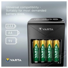 Varta LCD Plug Charger+ T&ouml;ltő + 4x AA 56706 2100 mAh Akkuk &eacute;s t&ouml;ltők - Elem m&eacute;retű akku &eacute;s t&ouml;ltő - Szettben - 538048