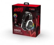 VENTARIS H900 RGB 7.1 Fekete-ez&uuml;st gamer headset Audio-Video / Hifi / Multim&eacute;dia - F&uuml;l &eacute;s Fejhallgat&oacute;k - Fejhallgat&oacute; mikrofonnal / headset - 389899