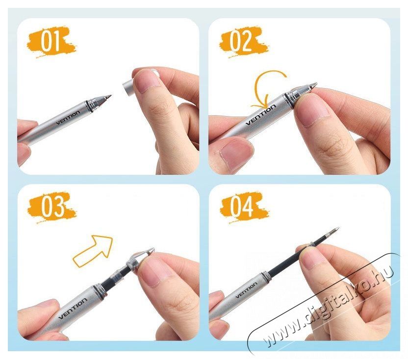 Vention 2-in-1 touch pen aluminum alloy, gray &eacute;rintőceruza Mobil / Kommunik&aacute;ci&oacute; / Smart - Tablet / E-book kieg&eacute;sz&iacute;tő, tok - Ceruza - 529113