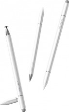 Vention 3-in-1 magnetic touch pen aluminum alloy, white érintőceruza Mobil / Kommunikáció / Smart - Tablet / E-book kiegészítő, tok - Ceruza - 529114