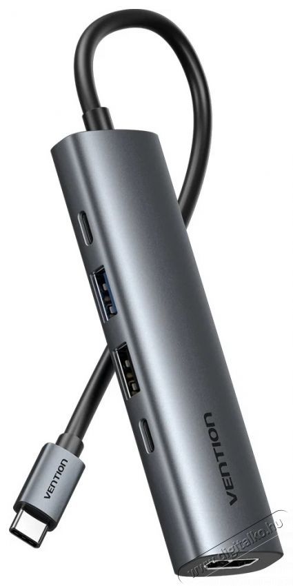 Vention 5in1 USB-C Docking Station Iroda &eacute;s sz&aacute;m&iacute;t&aacute;stechnika - Notebook kieg&eacute;sz&iacute;tő - USB hub / eloszt&oacute; - 538049