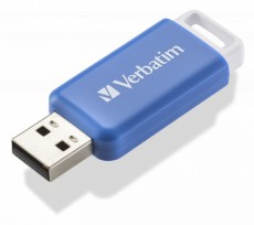 VERBATIM 49455 DataBar 64GB USB 2.0 k&eacute;k Flash Drive Mem&oacute;ria k&aacute;rtya / Pendrive - Flash memory - 507920