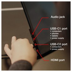 VERBATIM 49592 15,6 PMT-15 FHD IPS HDMI/USB-C fekete f&eacute;m bor&iacute;t&aacute;s&uacute; &eacute;rintők&eacute;pernyős monitor Iroda &eacute;s sz&aacute;m&iacute;t&aacute;stechnika - Monitor - &Eacute;rintők&eacute;pernyős monitor - 507922