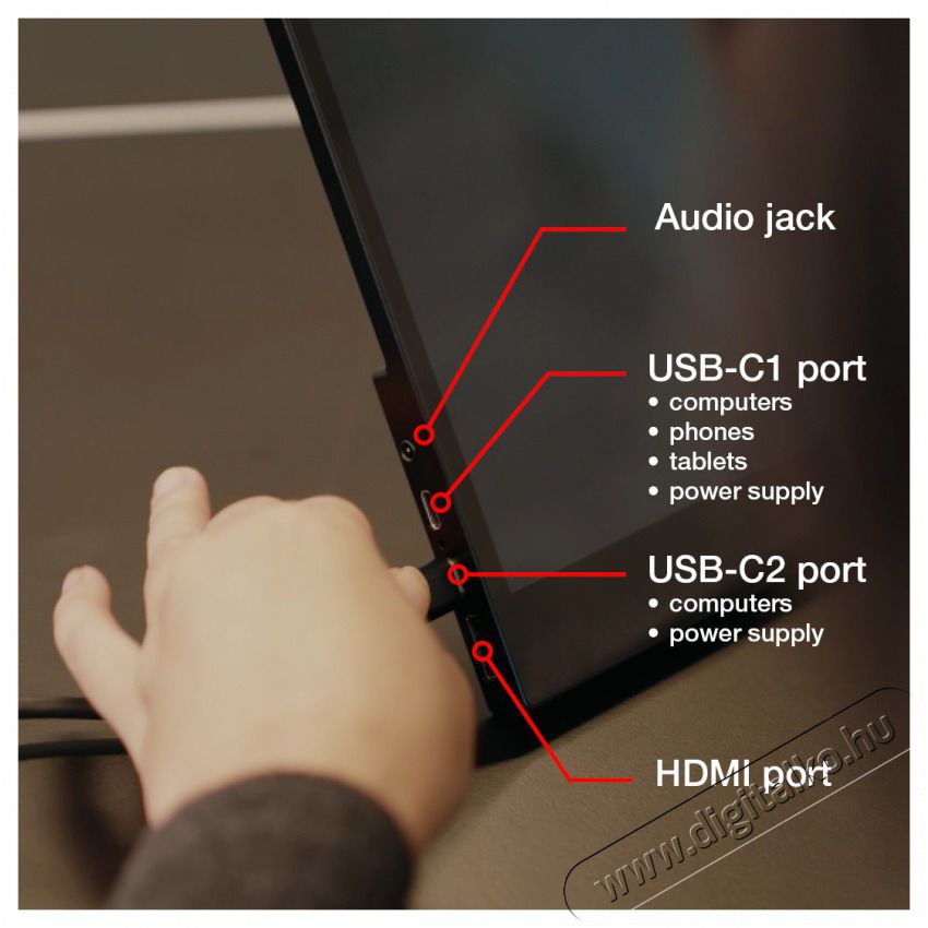 VERBATIM 49593 17,3 PMT-17 FHD IPS HDMI/USB-C fekete f&eacute;m bor&iacute;t&aacute;s&uacute; &eacute;rintők&eacute;pernyős monitor Iroda &eacute;s sz&aacute;m&iacute;t&aacute;stechnika - Monitor - &Eacute;rintők&eacute;pernyős monitor - 507923