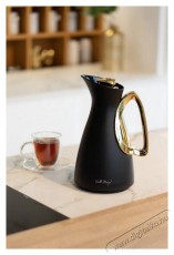 Vialli Design Termosz &uuml;vegbet&eacute;ttel, 1 l fekete-arany, ALESSIA 9200 Konyhai term&eacute;kek - Ed&eacute;ny - Termosz - 528282