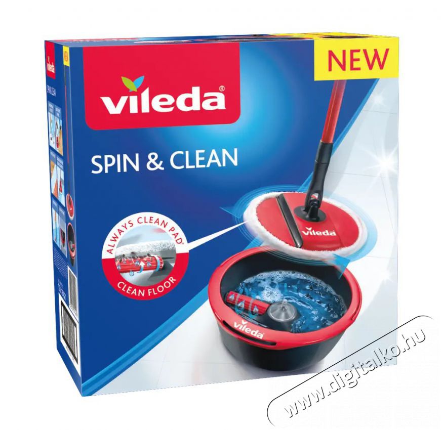 Vileda Spin & Clean felmos&oacute; H&aacute;ztart&aacute;s / Otthon / K&uuml;lt&eacute;r - Tiszt&iacute;t&oacute; / mos&oacute; - Felmos&oacute; - 377720