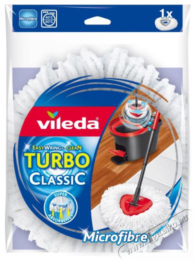 Vileda Turbo Classic felmos&oacute; ut&aacute;nt&ouml;ltő fej H&aacute;ztart&aacute;s / Otthon / K&uuml;lt&eacute;r - Egy&eacute;b h&aacute;ztart&aacute;si term&eacute;k - 411854