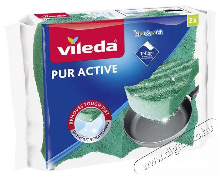 Vileda Pur Active k&ouml;zepes szivacs 2 db Konyhai term&eacute;kek - Egy&eacute;b / Konyhai kieg&eacute;sz&iacute;tő - 505028