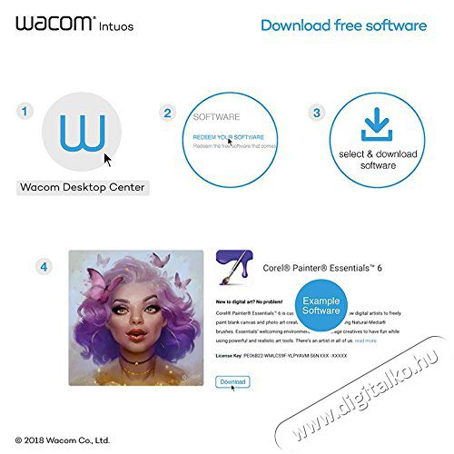 Wacom Intuos S digit&aacute;lis rajzt&aacute;bla (CTL-4100K-N) - fekete Iroda &eacute;s sz&aacute;m&iacute;t&aacute;stechnika - Digitaliz&aacute;l&oacute; eszk&ouml;z - Digitaliz&aacute;l&oacute; t&aacute;bla - 337703