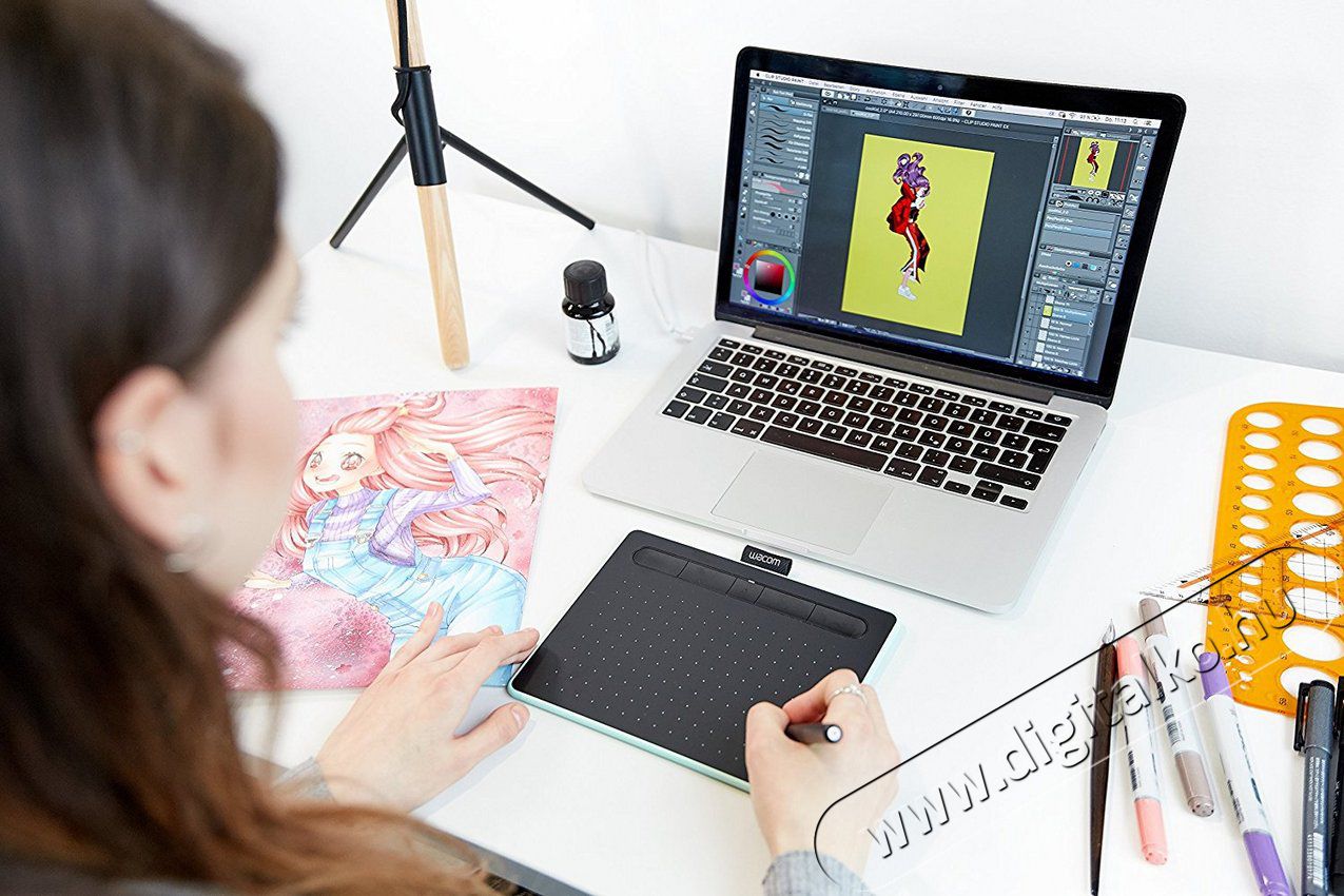 Wacom Intuos S digit&aacute;lis rajzt&aacute;bla (CTL-4100K-N) - fekete Iroda &eacute;s sz&aacute;m&iacute;t&aacute;stechnika - Digitaliz&aacute;l&oacute; eszk&ouml;z - Digitaliz&aacute;l&oacute; t&aacute;bla - 337703