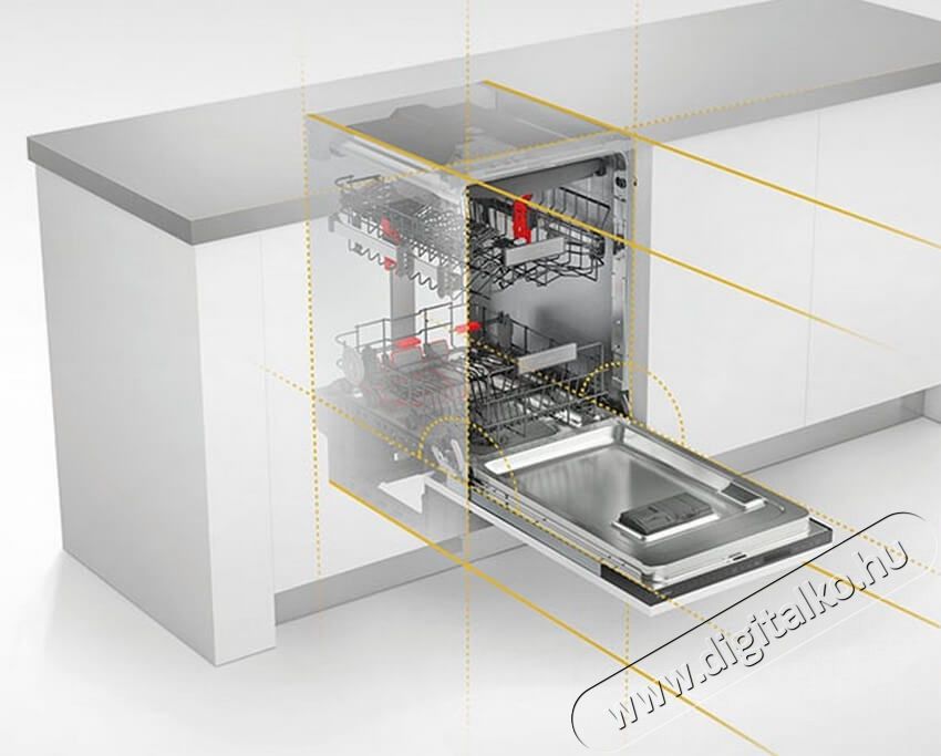 Whirlpool WSIO3O34PFEX mosogat&oacute;g&eacute;p Konyhai term&eacute;kek - Mosogat&oacute;g&eacute;p - Keskeny (45cm-ig) be&eacute;p&iacute;thető mosogat&oacute;g&eacute;p - 348501