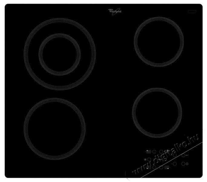 Whirlpool AKT 8130/NE elektromos főzőlap Konyhai term&eacute;kek - S&uuml;tő-főzőlap, tűzhely (be&eacute;p&iacute;thető) - Elektromos főzőlap (be&eacute;p&iacute;thető) - 285956