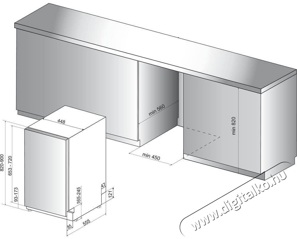 Whirlpool WSIP 4O33 PFE keskeny be&eacute;p&iacute;thető mosogat&oacute;g&eacute;p Konyhai term&eacute;kek - Mosogat&oacute;g&eacute;p - Keskeny (45cm-ig) be&eacute;p&iacute;thető mosogat&oacute;g&eacute;p - 348502