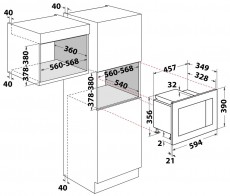 Whirlpool WMF200G be&eacute;p&iacute;thető mikrohull&aacute;m&uacute; s&uuml;tő Konyhai term&eacute;kek - Mikrohull&aacute;m&uacute; s&uuml;tő - Mikrohull&aacute;m&uacute; s&uuml;tő (be&eacute;p&iacute;thető) - 367117