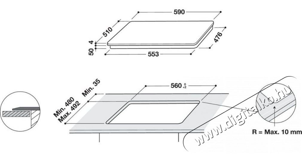 Whirlpool WF S4160 BF be&eacute;p&iacute;thető indukci&oacute;s főzőlap Konyhai term&eacute;kek - S&uuml;tő-főzőlap, tűzhely (be&eacute;p&iacute;thető) - Indukci&oacute;s főzőlap (be&eacute;p&iacute;thető) - 362532