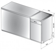 Whirlpool WSFO 3O34 PF mosogat&oacute;g&eacute;p Konyhai term&eacute;kek - Mosogat&oacute;g&eacute;p - Keskeny (45cm-ig) szabadon&aacute;ll&oacute; mosogat&oacute;g&eacute;p - 348226
