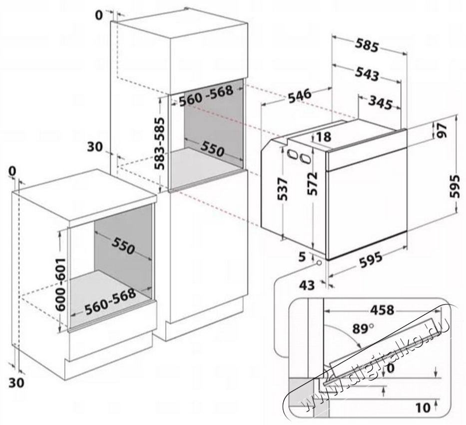 Whirlpool WTAC8411SCAN be&eacute;p&iacute;thető elektromos s&uuml;tő Konyhai term&eacute;kek - S&uuml;tő-főzőlap, tűzhely (be&eacute;p&iacute;thető) - S&uuml;tő (be&eacute;p&iacute;thető) - 367118