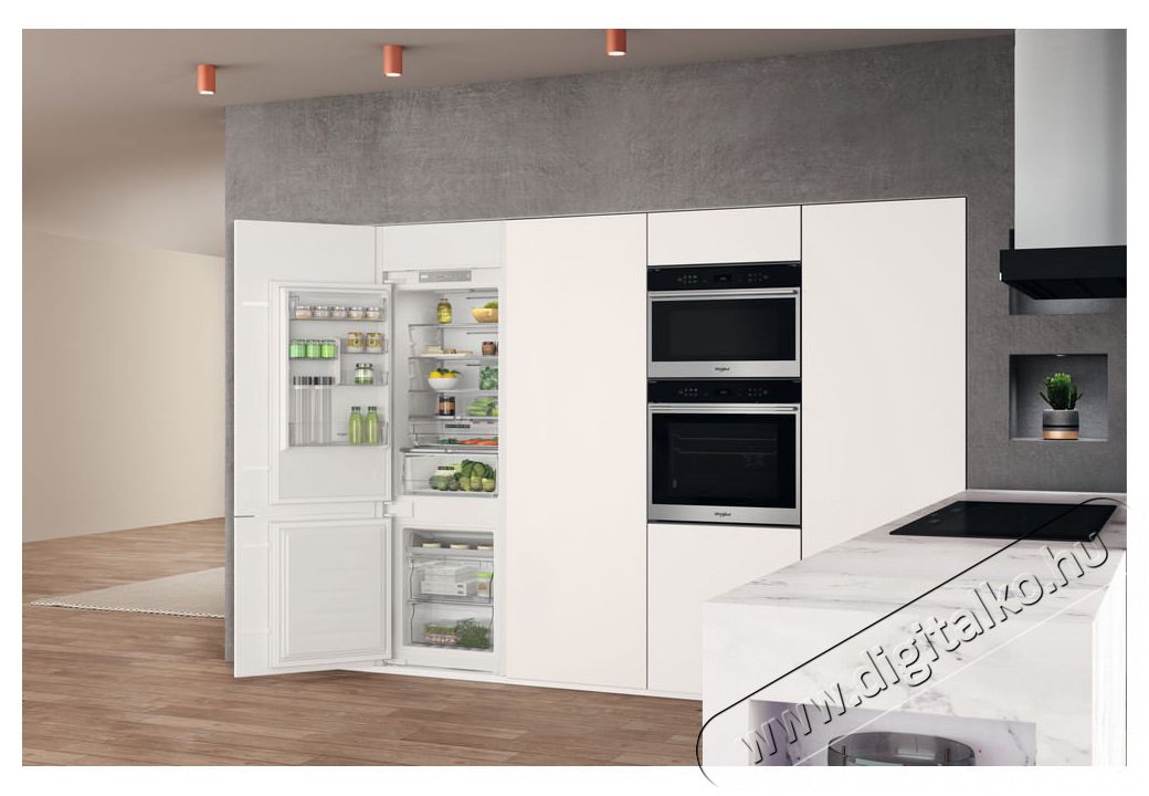 Whirlpool WHC18 T322 HŰTŐ BE&Eacute;P&Iacute;THETŐ ALULFAGYASZT&Oacute;S Konyhai term&eacute;kek - Hűtő, fagyaszt&oacute; (be&eacute;p&iacute;thető) - Alulfagyaszt&oacute;s kombin&aacute;lt hűtő - 372662
