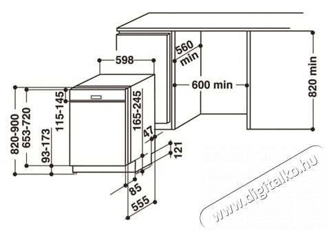 Whirlpool WBO 3T333 P 6.5 X MOSOGAT&Oacute;G&Eacute;P BE&Eacute;P&Iacute;THETŐ 14 TER&Iacute;T&Eacute;K Konyhai term&eacute;kek - Mosogat&oacute;g&eacute;p - Norm&aacute;l (60cm) be&eacute;p&iacute;thető mosogat&oacute;g&eacute;p - 373310
