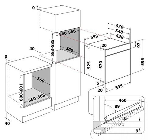 Whirlpool OMK38HU0X elektromos be&eacute;p&iacute;thető s&uuml;tő Konyhai term&eacute;kek - S&uuml;tő-főzőlap, tűzhely (be&eacute;p&iacute;thető) - S&uuml;tő (be&eacute;p&iacute;thető) - 473626