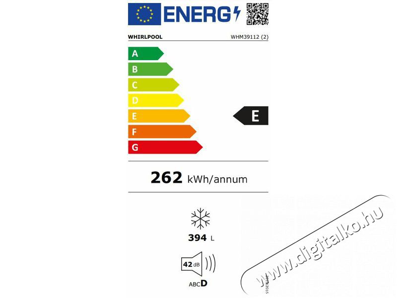 Whirlpool WHM39112 fagyaszt&oacute;l&aacute;da Konyhai term&eacute;kek - Hűtő, fagyaszt&oacute; (szabadon&aacute;ll&oacute;) - Fagyaszt&oacute;l&aacute;da - 495836