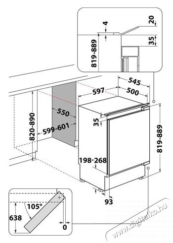 Whirlpool WBUL021 HŰTŐ BE&Eacute;P&Iacute;THETŐ EGYAJT&Oacute;S Konyhai term&eacute;kek - Hűtő, fagyaszt&oacute; (be&eacute;p&iacute;thető) - Egyajt&oacute;s hűtő - 502917