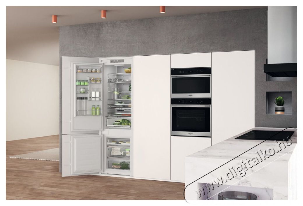 Whirlpool WHC20 T573 P HŰTŐ BE&Eacute;P&Iacute;THETŐ ALULFAGYASZT&Oacute;S Konyhai term&eacute;kek - Hűtő, fagyaszt&oacute; (be&eacute;p&iacute;thető) - Alulfagyaszt&oacute;s kombin&aacute;lt hűtő - 502895