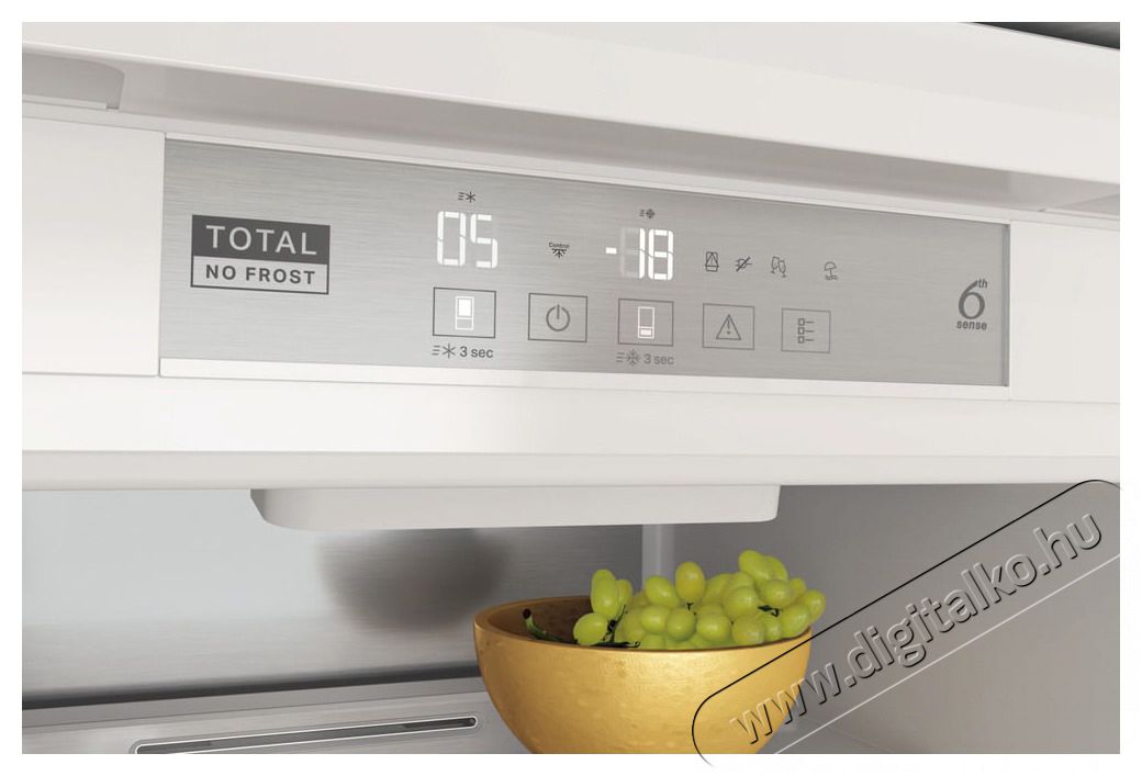 Whirlpool WHC20 T573 P HŰTŐ BE&Eacute;P&Iacute;THETŐ ALULFAGYASZT&Oacute;S Konyhai term&eacute;kek - Hűtő, fagyaszt&oacute; (be&eacute;p&iacute;thető) - Alulfagyaszt&oacute;s kombin&aacute;lt hűtő - 502895