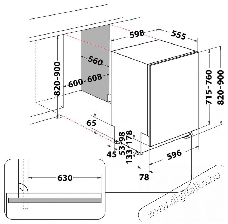 Whirlpool WH8IPB14AM6L0 Be&eacute;p&iacute;thető mosogat&oacute;g&eacute;p Konyhai term&eacute;kek - Mosogat&oacute;g&eacute;p - Norm&aacute;l (60cm) be&eacute;p&iacute;thető mosogat&oacute;g&eacute;p - 505277
