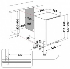 Whirlpool WH8IPB14AM6L0 Be&eacute;p&iacute;thető mosogat&oacute;g&eacute;p Konyhai term&eacute;kek - Mosogat&oacute;g&eacute;p - Norm&aacute;l (60cm) be&eacute;p&iacute;thető mosogat&oacute;g&eacute;p - 505277